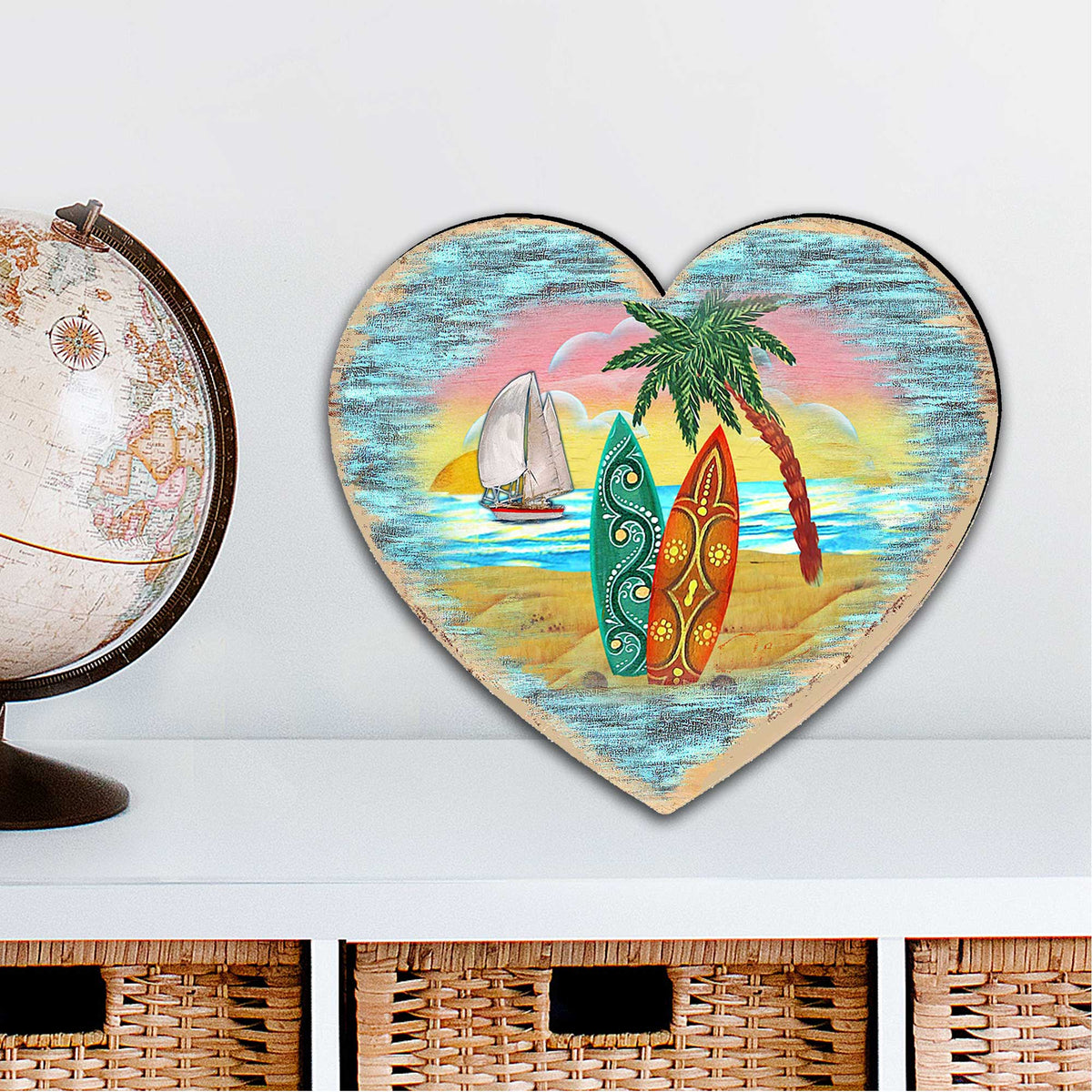 Coastal Heart Tree and Wall Decor by G. DeBrekht - Designocracy - 8198731M