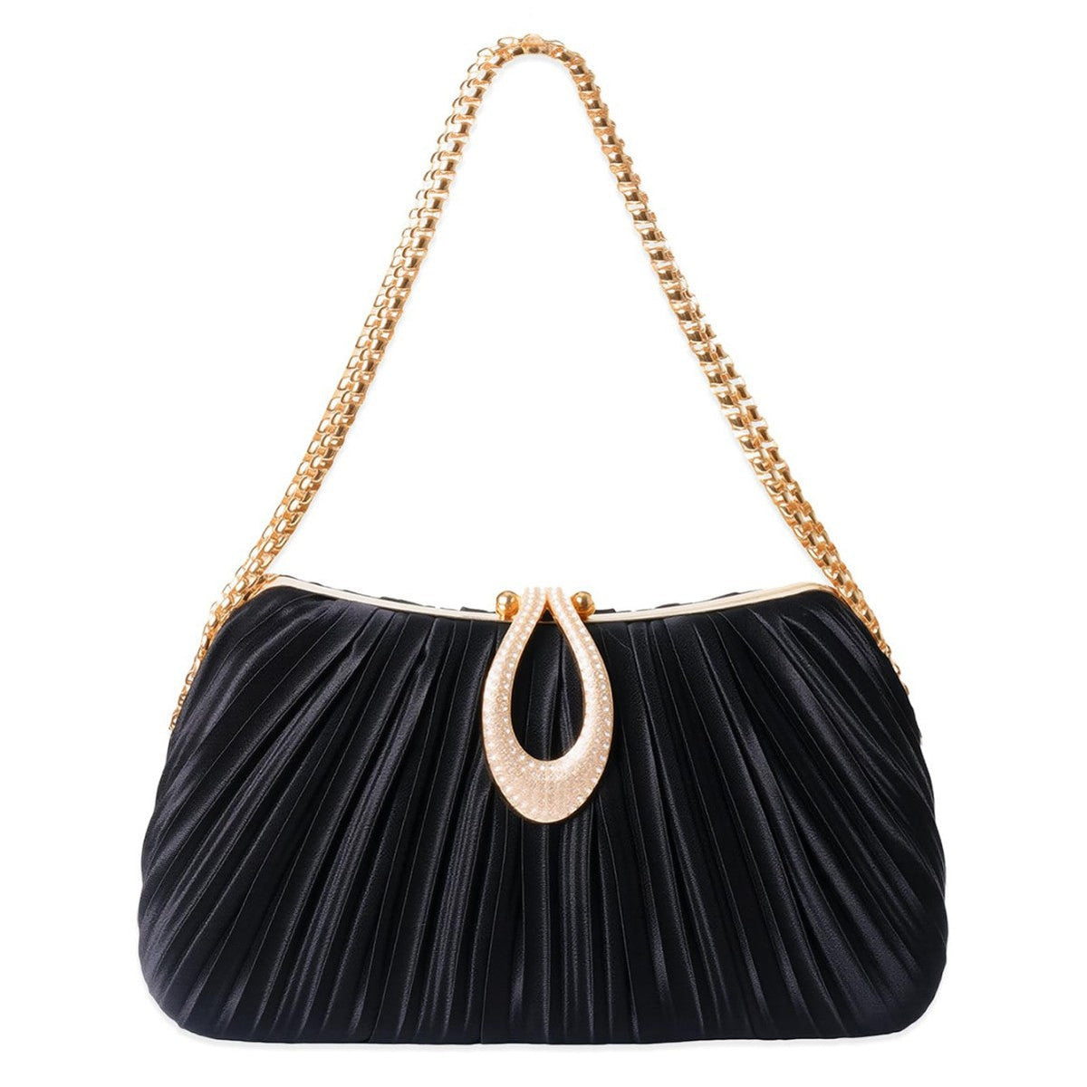 New Satin Pleated Evening Bag For Women