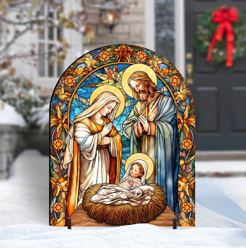 Classic Nativity Outdoor Decor Yard Decor by G. Debrekht - Nativity Holiday Decor - 863567F