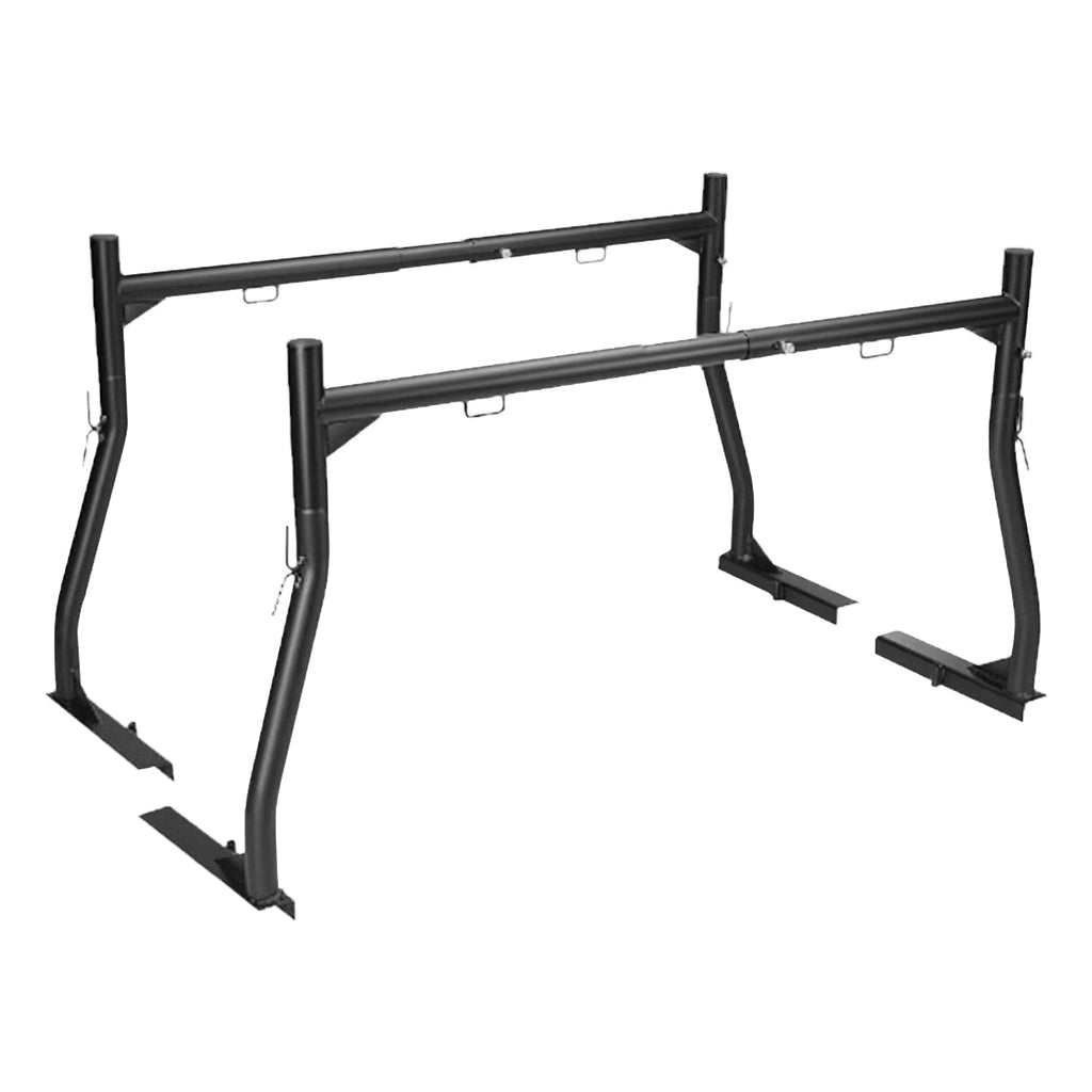 1Pair Extendable Truck Ladder Rack Non-Drilling Pick-up Truck Bed Utility Rack Adjustable Steel Truck Rack with 800LBS Capacity for 47.2-72.8in Wide T