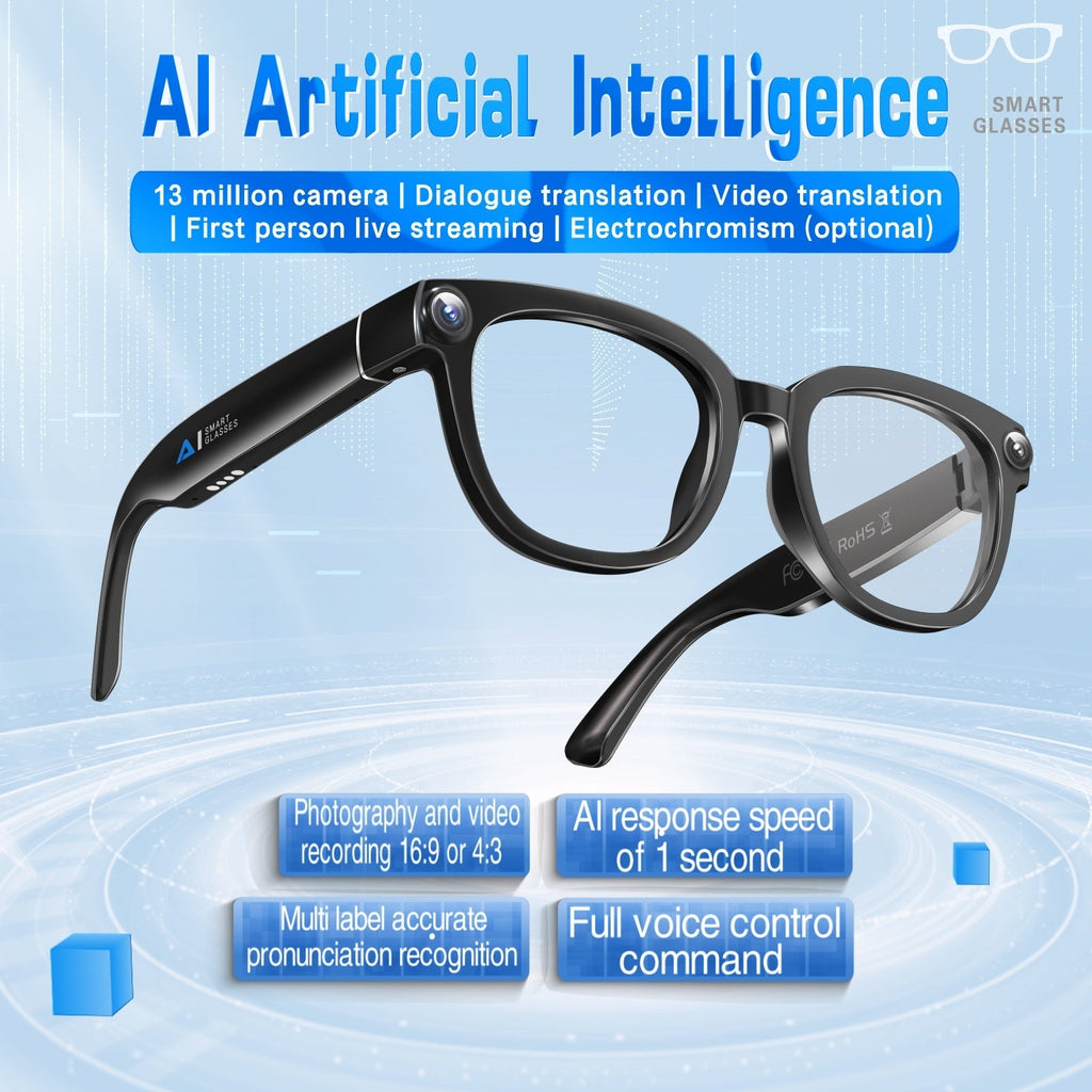 AI Smart Glasses With Ultra-high-definition Photo And Video Recording Plus Calling