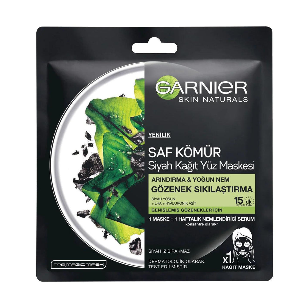 Garnier Black Algae Pore Tightening Sheet Mask 1 pc