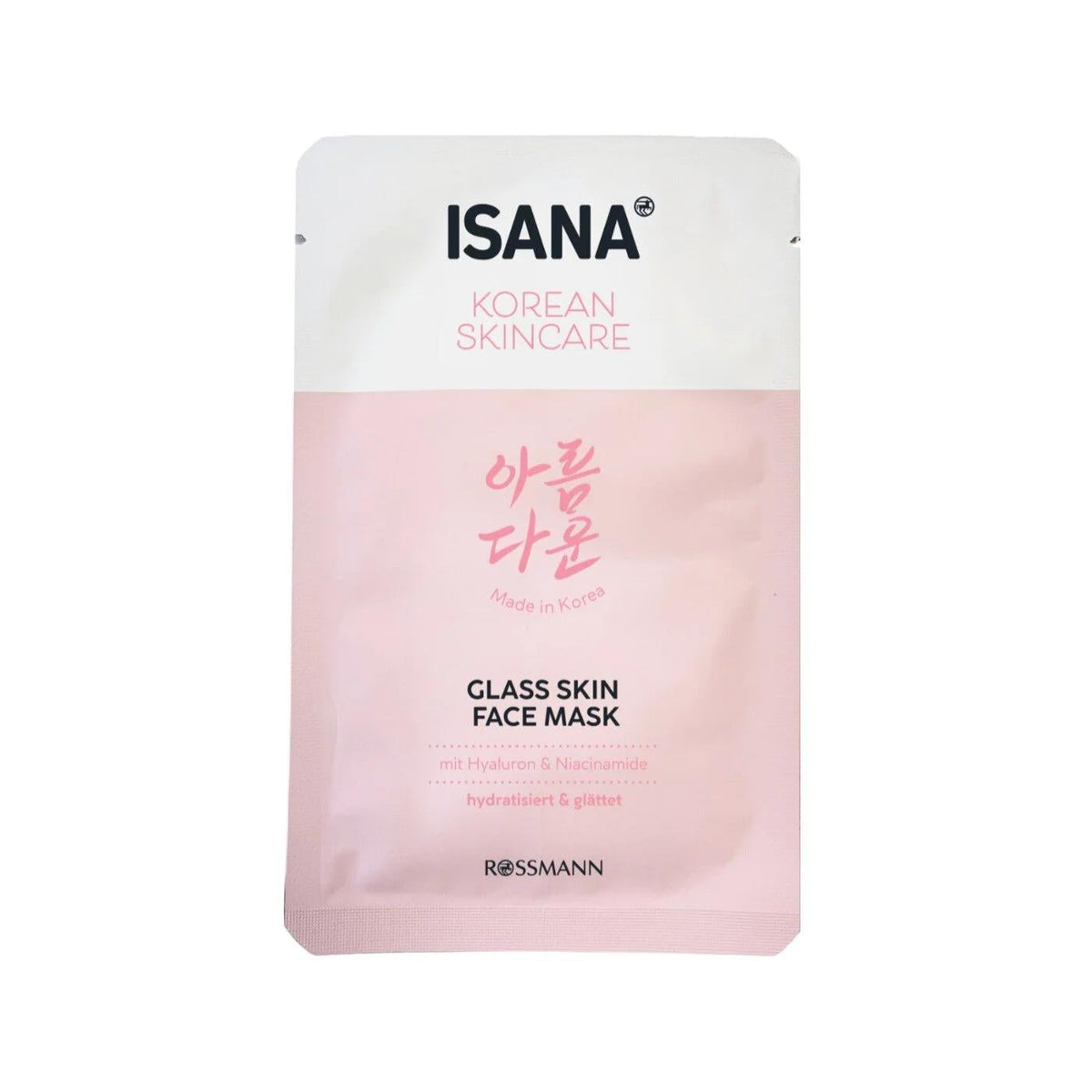 Isana Korean Skincare Glass Skin Sheet Mask 1 Count