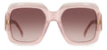 Carrera 3004/S Women's Square Sunglasses with Brown Lenses 54mm