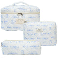 Niche Portable Washbag With Floral Print Instagram Style Cute Quilted Design