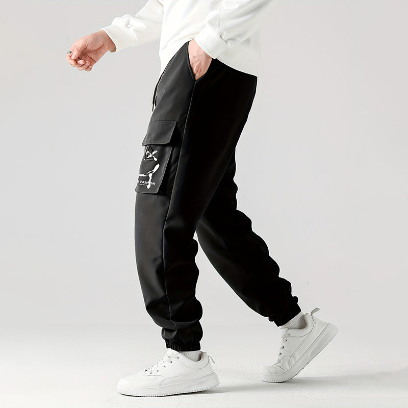 Men's Straight-Leg Ankle-Tied Work Pants