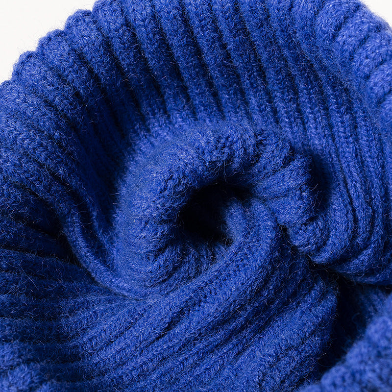 Knitted Cuff Short Fisherman Hat Mens Womens Winter Warm Beanie