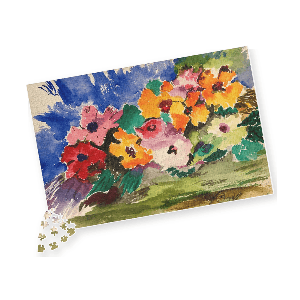 PimsArt Spring Garden Flower Bouquet Jigsaw Puzzle From Original Painting