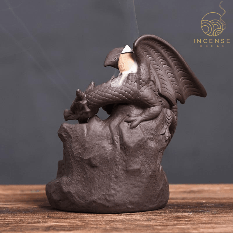 Ceramic Dragon Backflow Incense Burner