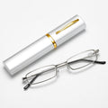 Ultra-small And Ultra-light Metal Reading Glasses Unisex Portable Pen Holder HD Mini