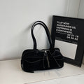 Womens Simple Bowling Handbag Shoulder Bag
