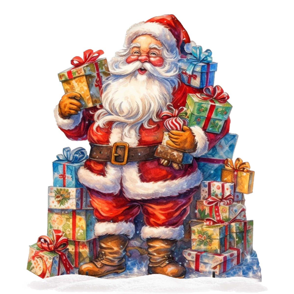 Merry Delivery Outdoor Decor by G. Debrekht - Christmas Santa Snowman Decor - 8611031F