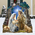 Glory to God Nativity 32" and 48" Tall Outdoor Decor by D. Gelsinger - Nativity Holiday Decor - 8461010F-1722 Handcrafted Outdoor Decor