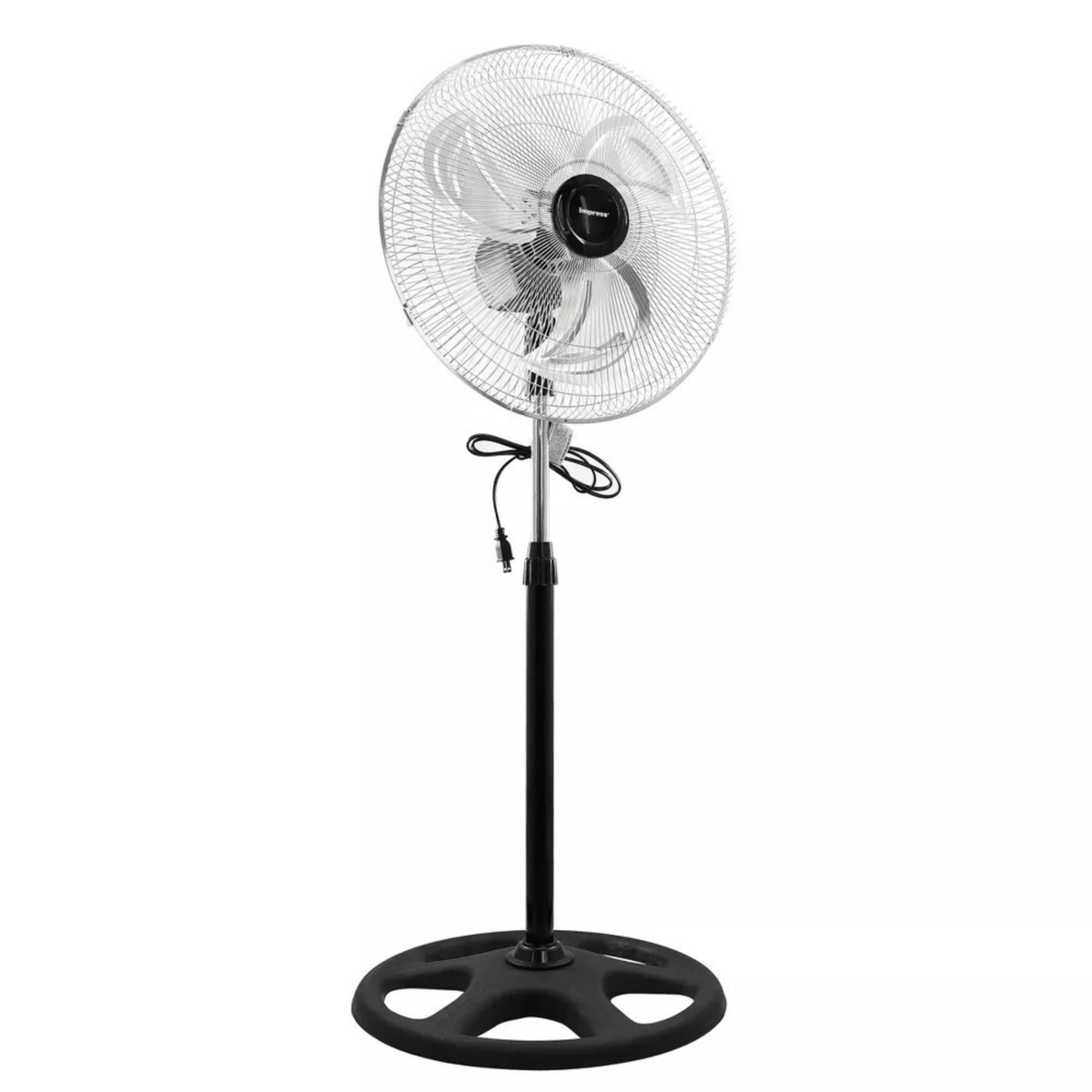 Impress 18-Inch Chrome Hi-Speed Industrial Standing Oscillating Fan