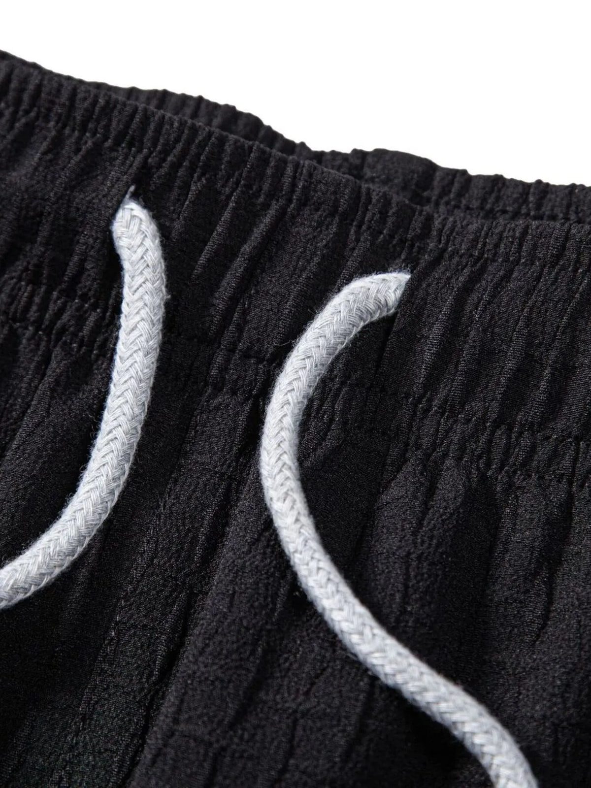 Men's Classic Textured Shorts with Elastic Waist