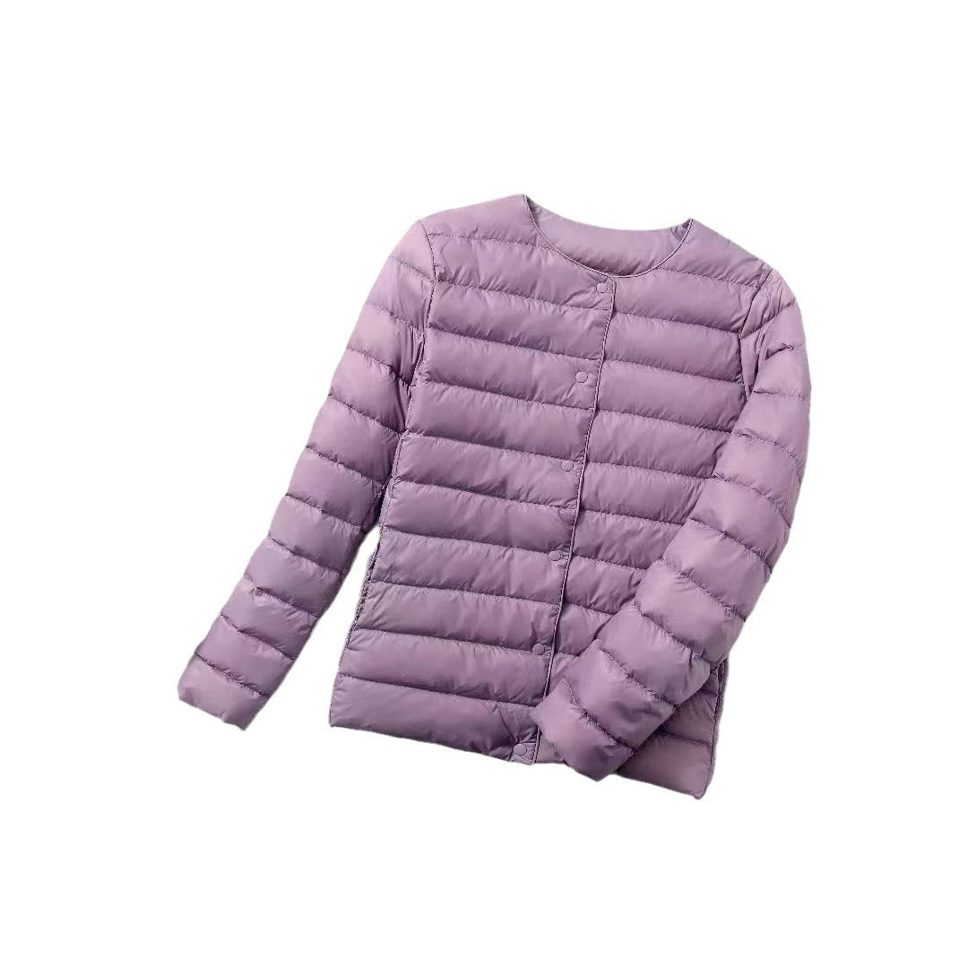 Womens Lightweight White Duck Down Jacket
