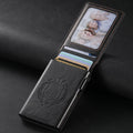 Oil-wax Grain Glossy Full-wrap Leather Card Holder