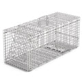 Humane Cat Trap Cage Catch Release Live Animal Rodent Cage Collapsible Galvanized Wire for Raccoons Beavers Groundhogs Foxes Armadillos