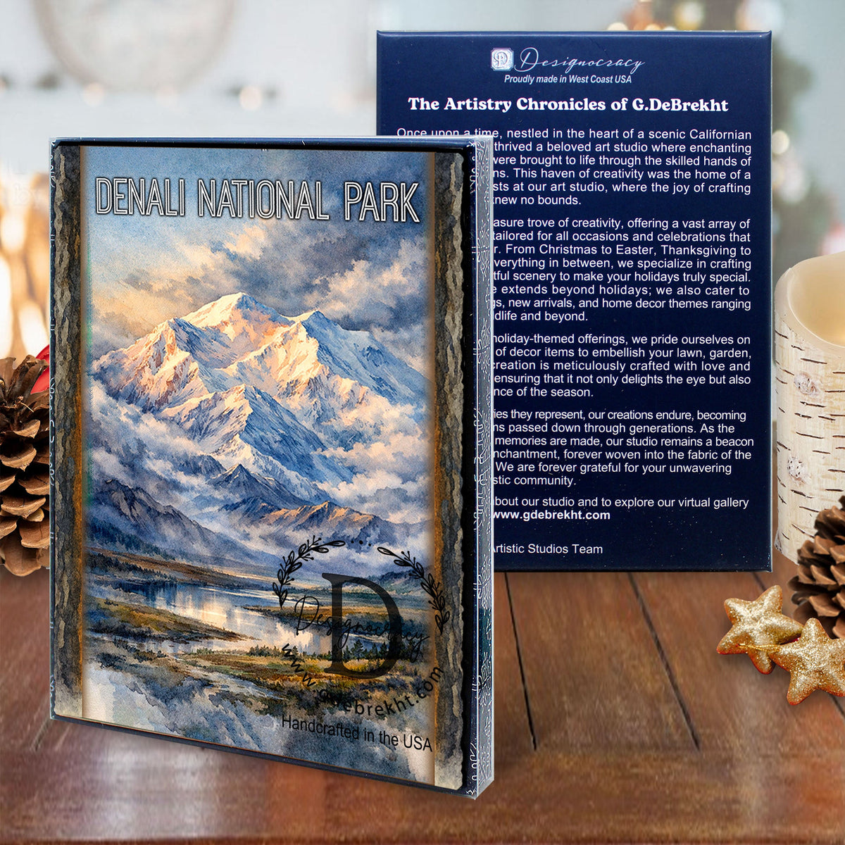 Glaciers Landscape Greeting Card by G. Debrekht - 97103GC