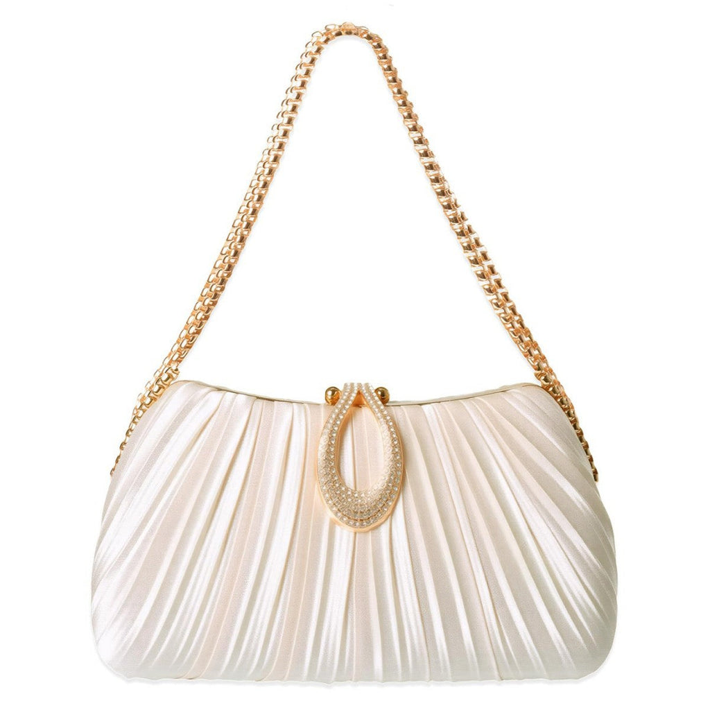 New Satin Pleated Evening Bag For Women
