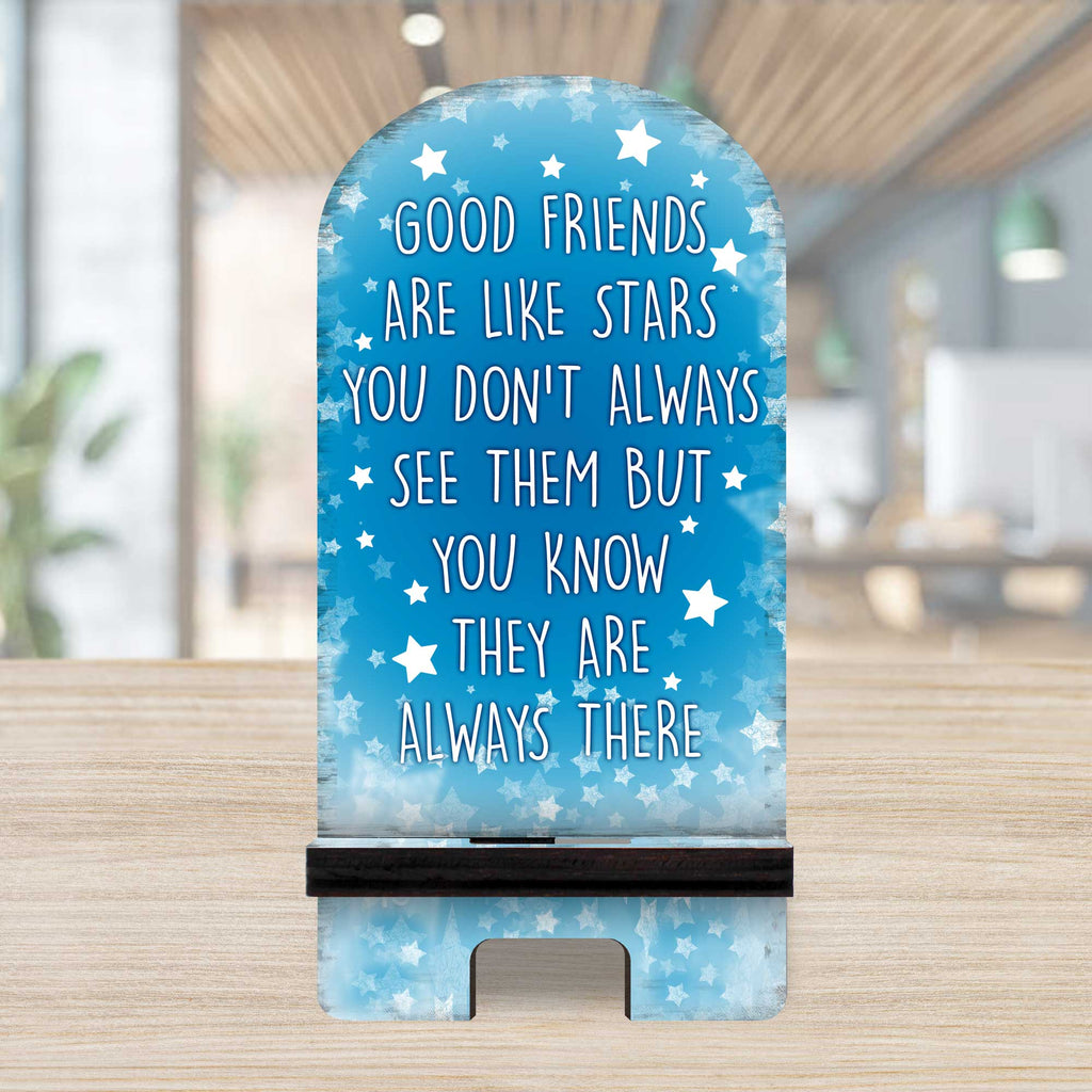 Good Friends Cell Phone Stand Family Decor Wood Mobile Tablet Holder Charging Station Organizer - 892067