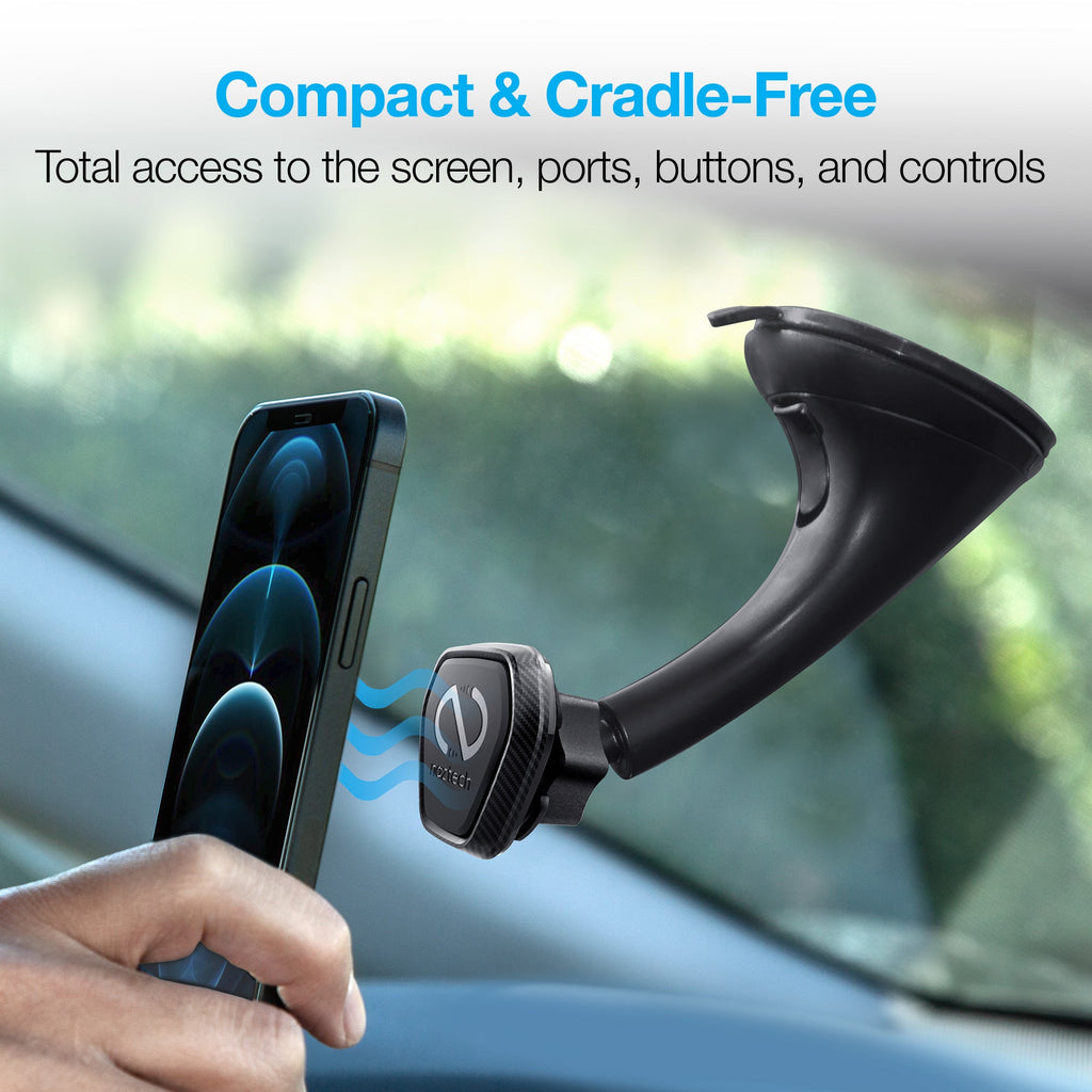 Naztech MagBuddy Elite Windshield Mount with Quick & Easy Installation