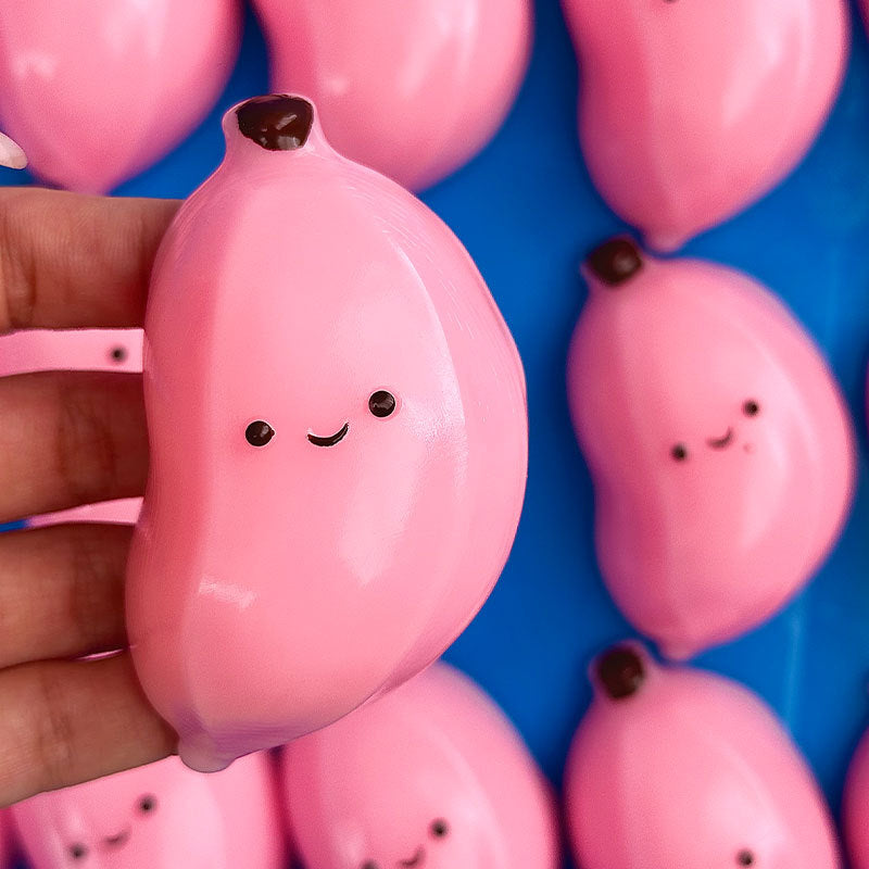 Chubby Banana Squishy Squeeze Toy – Stress Relief