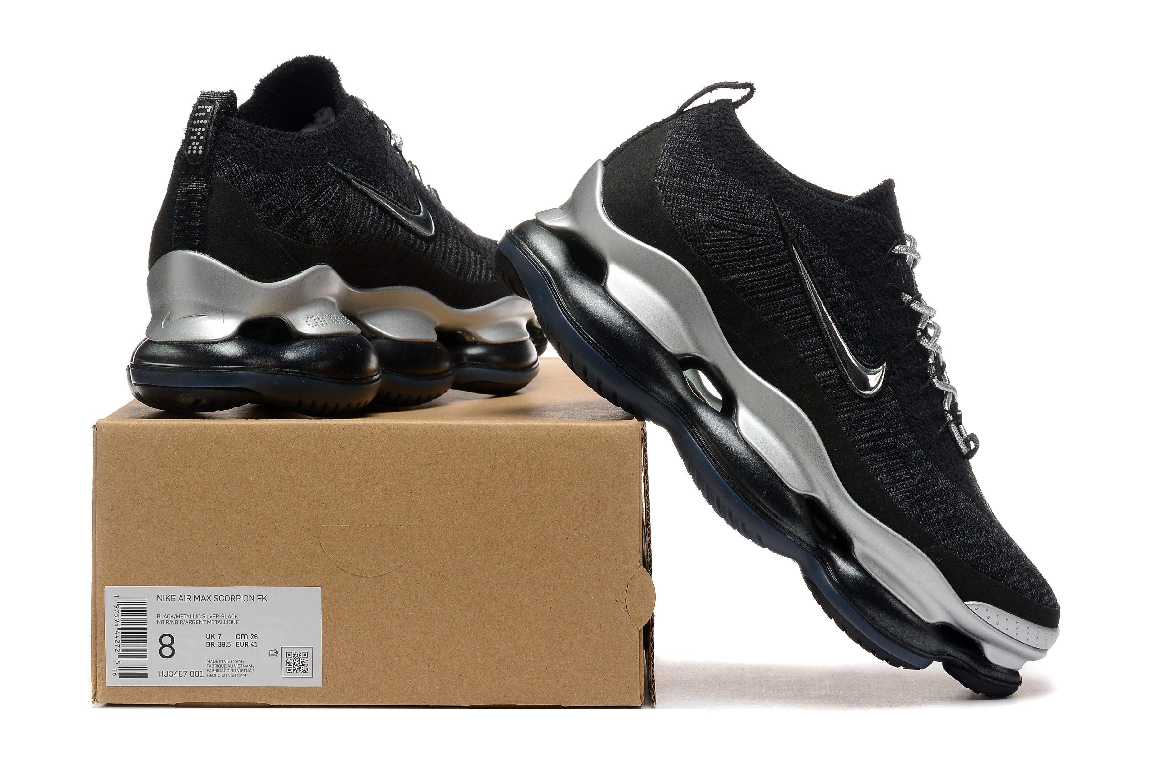 Air Max Scorpion 'Black Metallic Silver' - Men's Performance Sneaker
