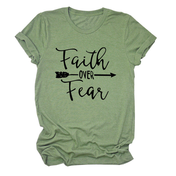 Women's Printed Round Neck Short Sleeve Top – 7 Colors | S–3XL