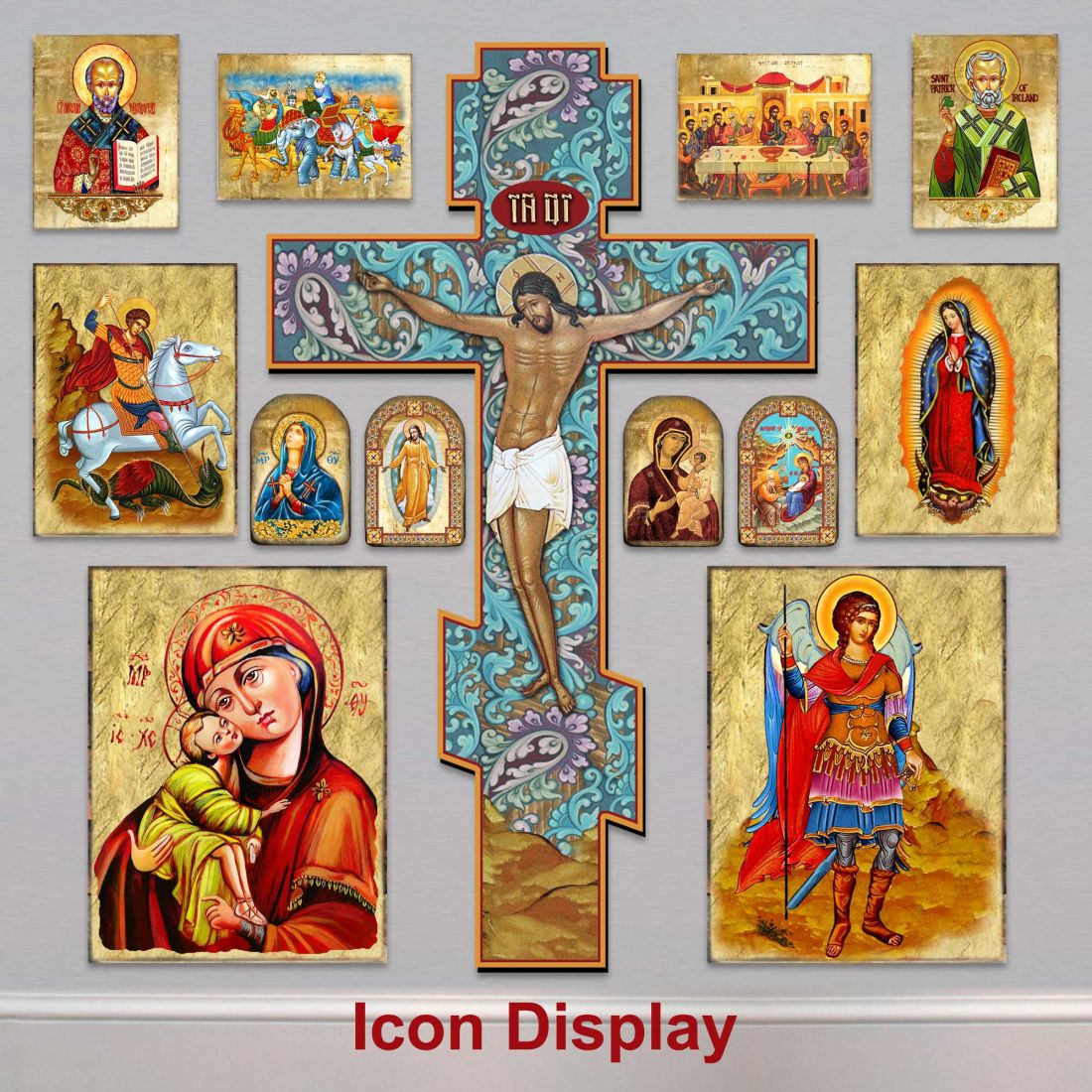 Maria Magdalena Icon – Handcrafted Wooden Religious Gold Plated Icon Decor- Inspirational Icon Decor - 85014-2