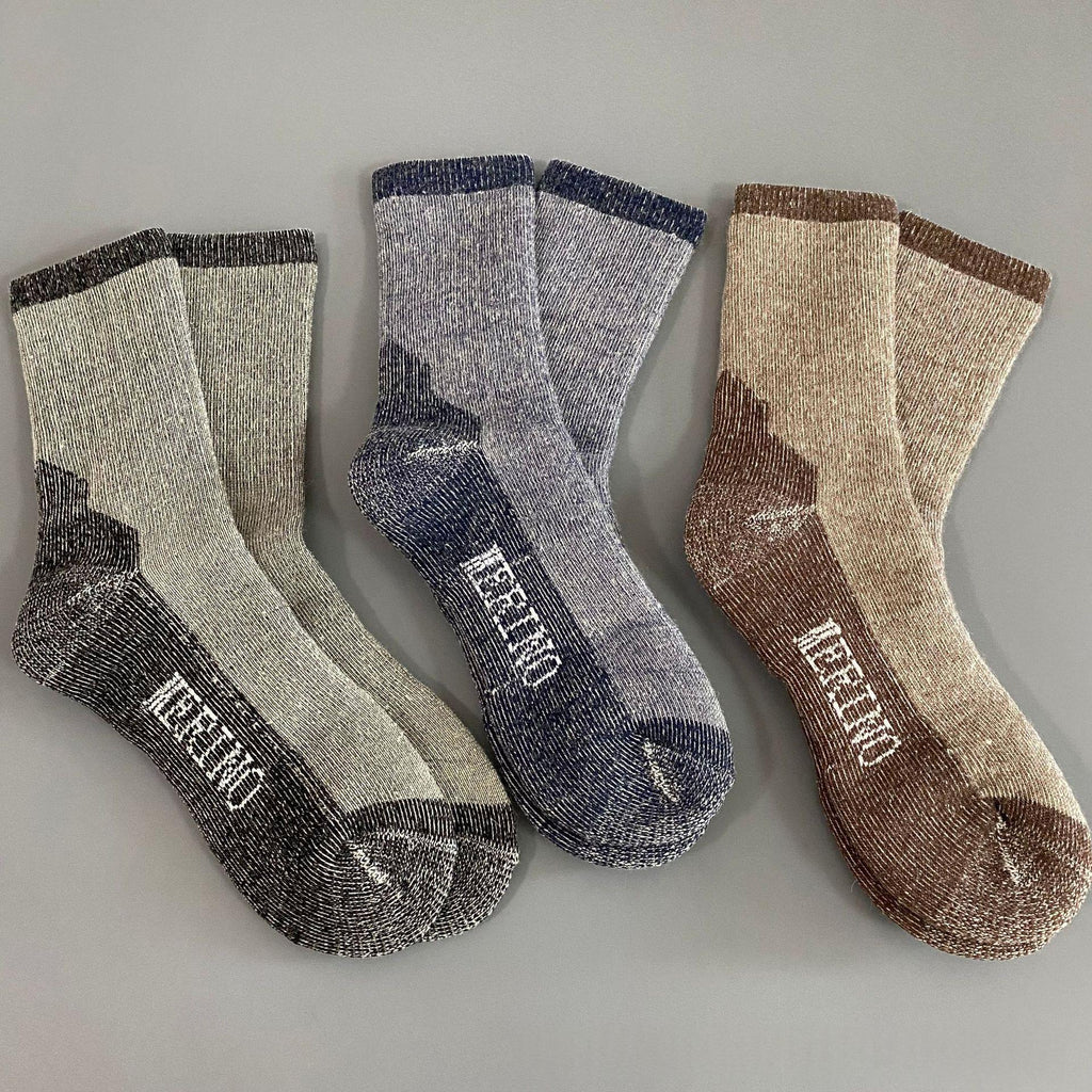 Wool Outdoor Hiking And Mountaineering Thickened Warm Ski Socks For Fall And Winter