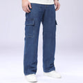 Men's Denim Casual Fashion Wide Leg Pants