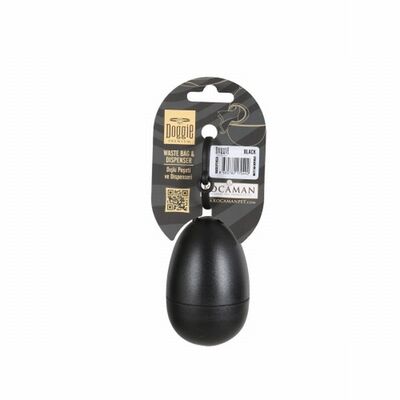 Doggie Dog Waste Bag Leash Dispenser Black 5x7 cm