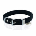 Doggie Comfort Woven Black Dog Collar Small 2 x 30-35 cm