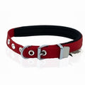 Doggie Comfort Woven Dog Collar Red Adjustable 20-25cm