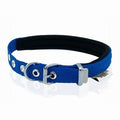 Doggie Royal Blue Woven Dog Collar Adjustable Comfort 20-25cm