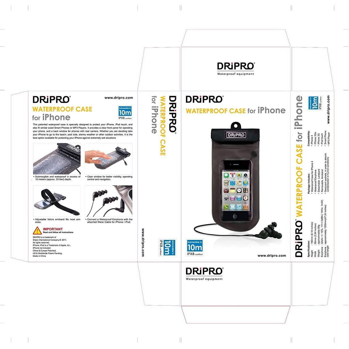 DriPro Waterproof Case for all Smartphones