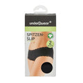 Underwear Women's Lace Slip Panties 2-Pack Black L