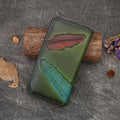 Retro-style New Floral And Botanical Pressed-flower Long Leather Wallet
