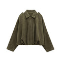 European And American Cross-Border Women's Clothing 2025 Early Spring New Fashion Suede Casual Style Versatile Casual Simple Aviator Jacket