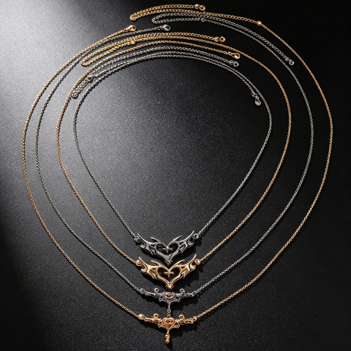 Elegant And Sexy Zircon Heart-Shape Wing Waist Chain