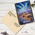 Harbor Under the Aurora Greeting Card by G. Debrekht - 97127GC