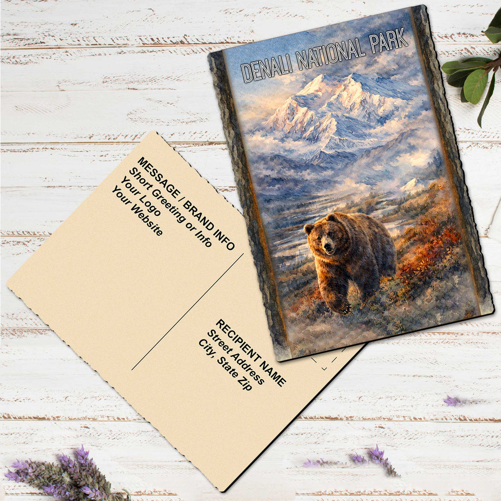 Northern Mountain Bear Art Greeting Card by G. Debrekht - 97104GC