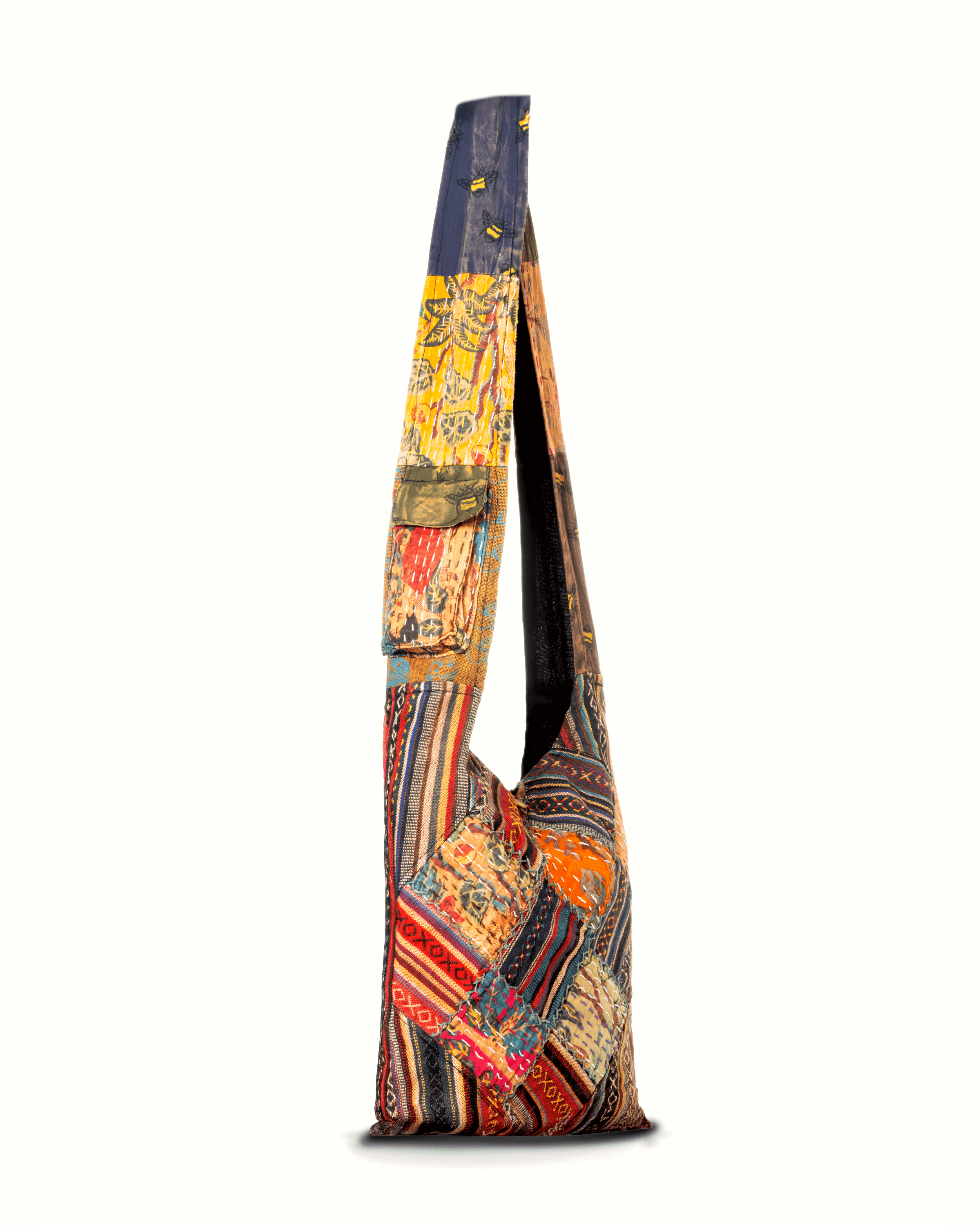 Kathmandu Collection Quilted Patchwork Hobo Bag