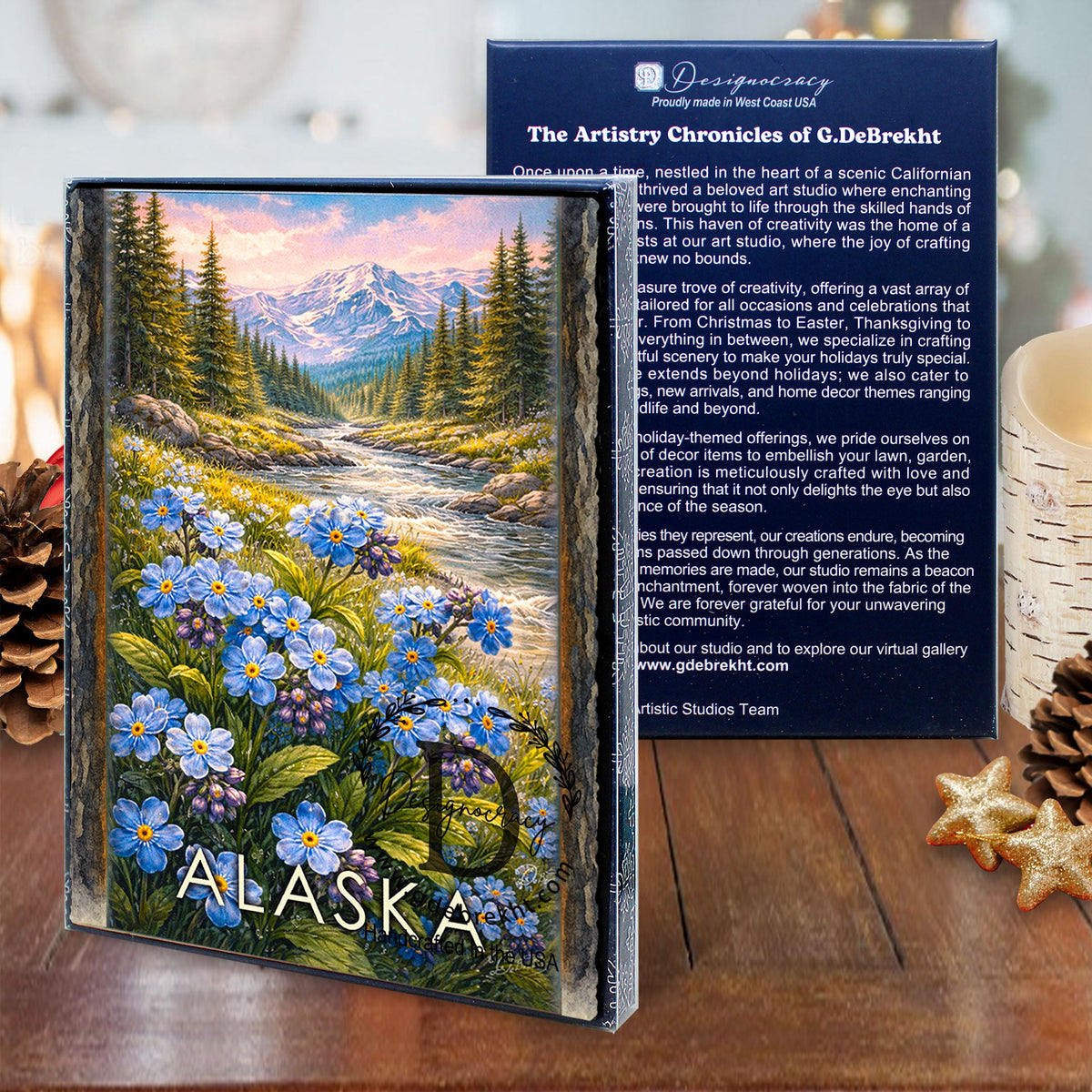Northern Mountain Wildflower Greeting Card by G. Debrekht - 97108GC