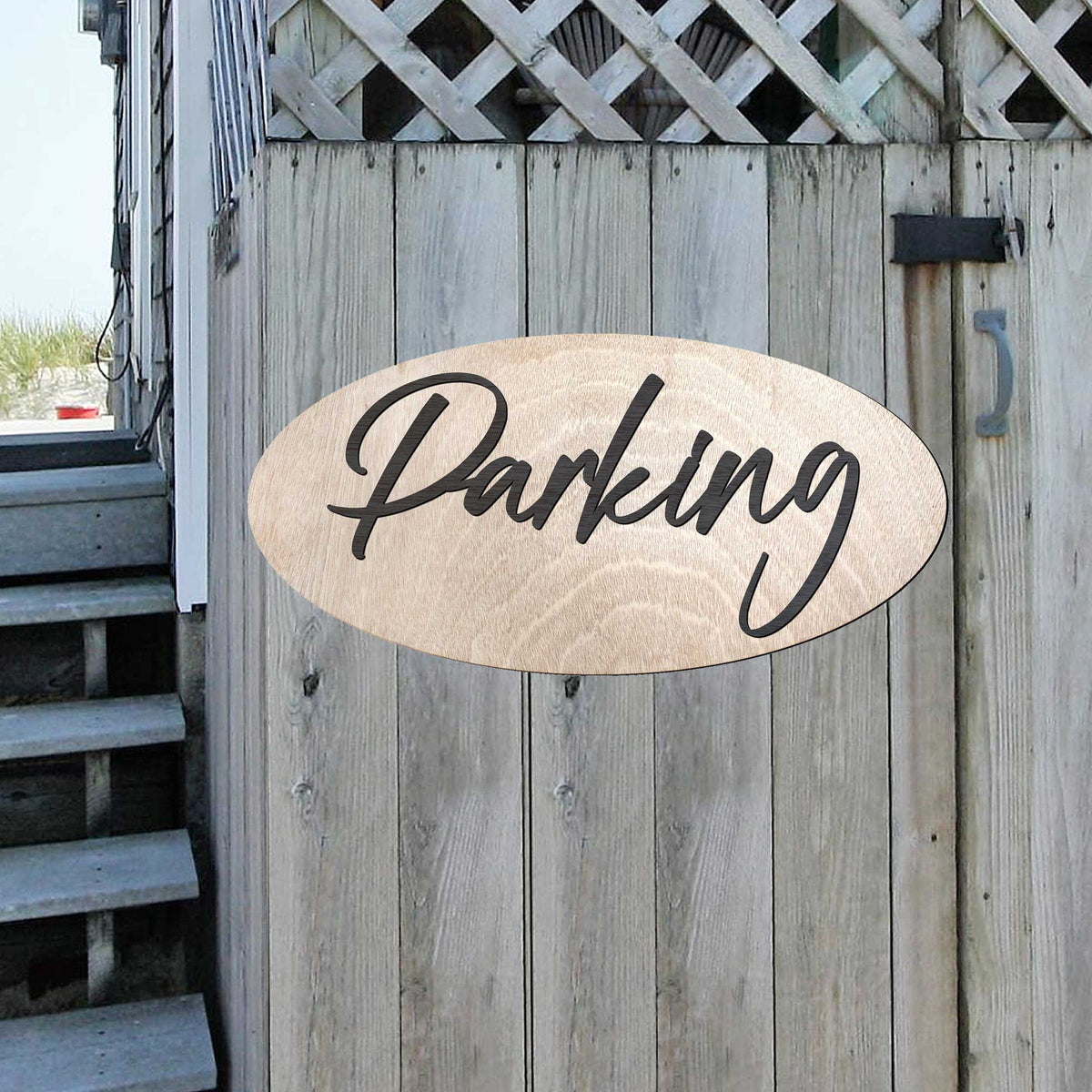Parking sign, Business sign, Made in the USA sign, Made from wood, Weather resistant - 320327