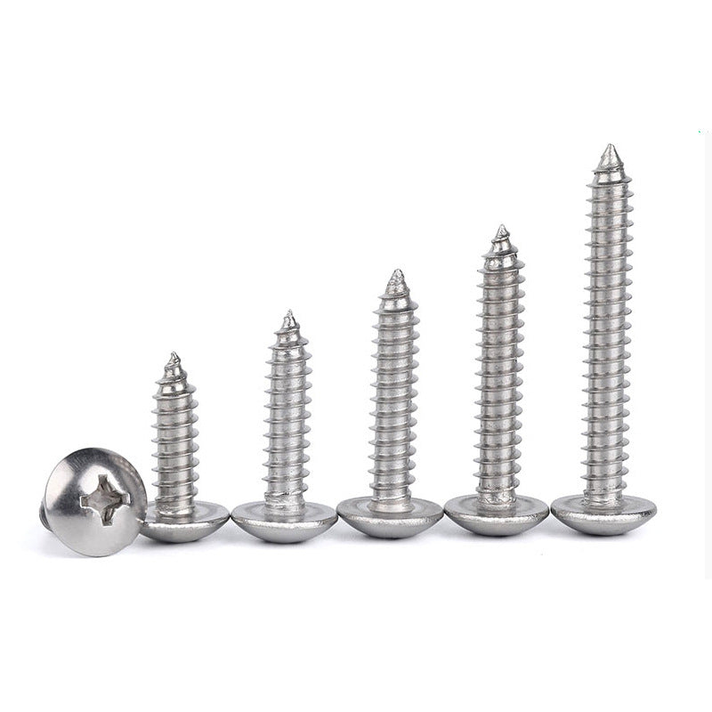 Stainless Steel Cross Big Head Self-tapping Screw Mushroom-shaped Haircut Round Head