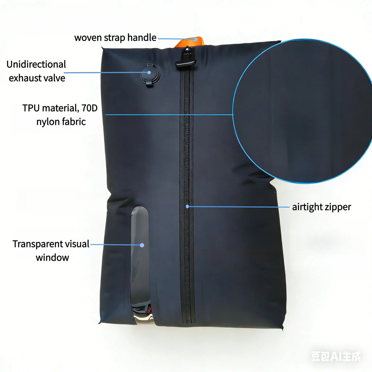 Multi Purpose Luggage Bag TPU Vacuum Compression Bag Camping Waterproof And Moisture-proof Clothing Storage Bag Airtight Bag