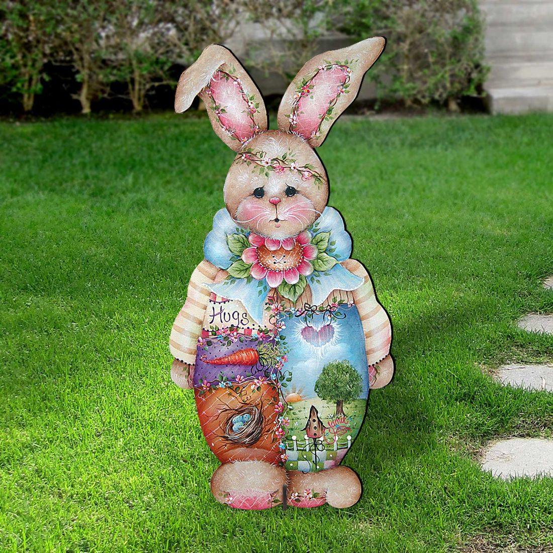 Bunny Easter Yard Sign  by Jamie Mills-Price - Easter Spring Decor - 8457601F