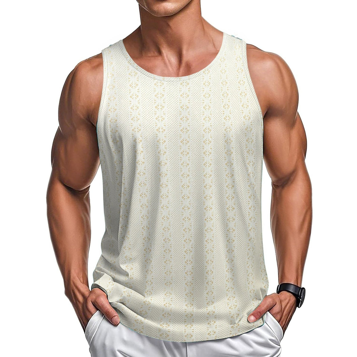 Round Neck Casual Beach Style Loose Vest
